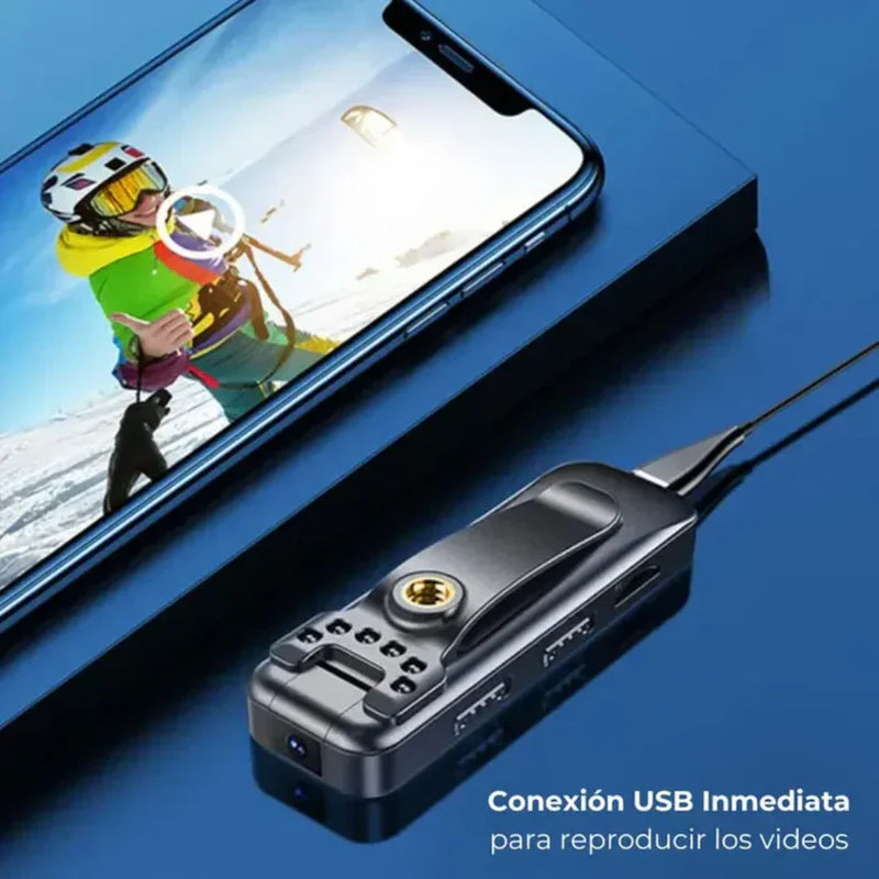 📹 SpyCamPRO 2025 – Cámara 180° con Reducción de Ruido 🔇 HD 1080P | 🕵️‍♂️ Discreta, 💪 potente, ✅