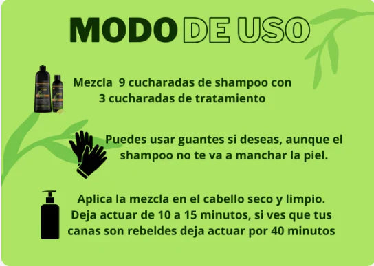 💥¡OFERTA EXCLUSIVA COMBO 2025 💥 CHAO CANAS 3 EN 1!💥 Shampoo Chao Canas 2025 +  Tratamiento Chao Canas  2025 | Recupera tu Color Natural, Rejuvenece tu Cabello y Olvídate de las Canas para Siempre ✨🛒