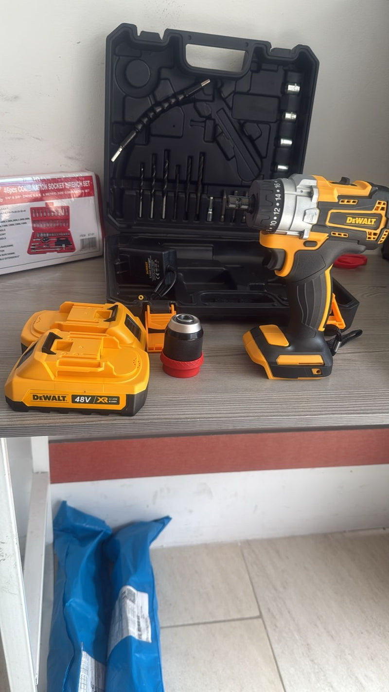 ¡OFERTA EXPLOSIVA¡ LLAVE DE  IMPACTO DEWALT PRO 2.0 + 2 Baterías Power 48V + CARGADOR RÁPIDO 4.1 +🎁¡REGALO SOLO HOY! Kit de Herramientas PRO(46 Pzs) ¡ÚLTIMAS UNIDADES DISPONIBLES!⏳🛑
