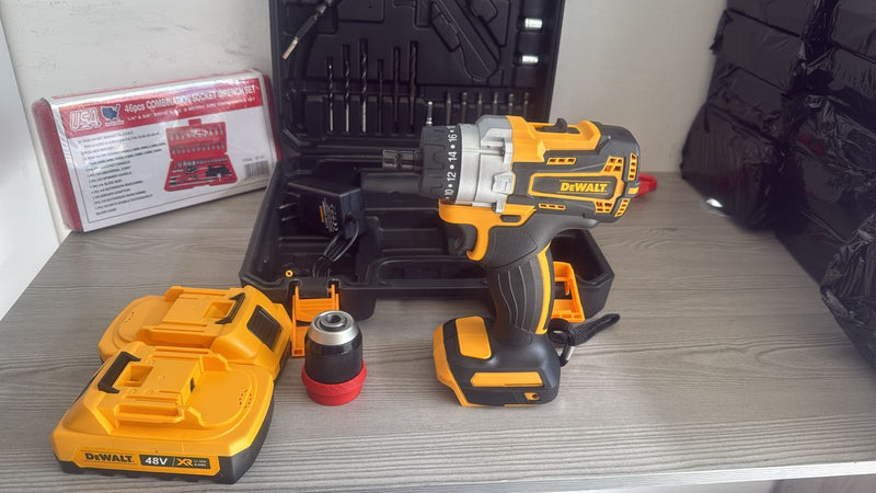 ¡OFERTA EXPLOSIVA¡ LLAVE DE  IMPACTO DEWALT PRO 2.0 + 2 Baterías Power 48V + CARGADOR RÁPIDO 4.1 +🎁¡REGALO SOLO HOY! Kit de Herramientas PRO(46 Pzs) ¡ÚLTIMAS UNIDADES DISPONIBLES!⏳🛑